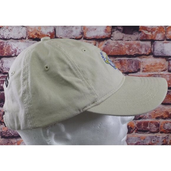 Ping Golf Hat Beige Embroidered QLSS Classic 2014 Adjustable Strapback Cotton Sp - Picture 2 of 6